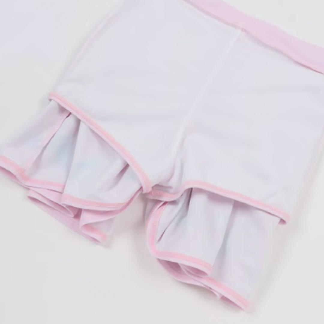 メゾピアノ 【SWIM】シェルロゴ　セーラーカラー　セパレート水着　120