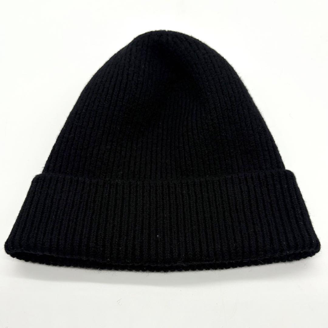 【近年モデル】 MONCLER ニット帽 マグリア ブラック ワッペン