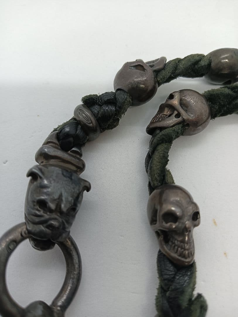 ガボールタイプ ウォレットチェーン 2本セット ウォレット2個付 シルバー925