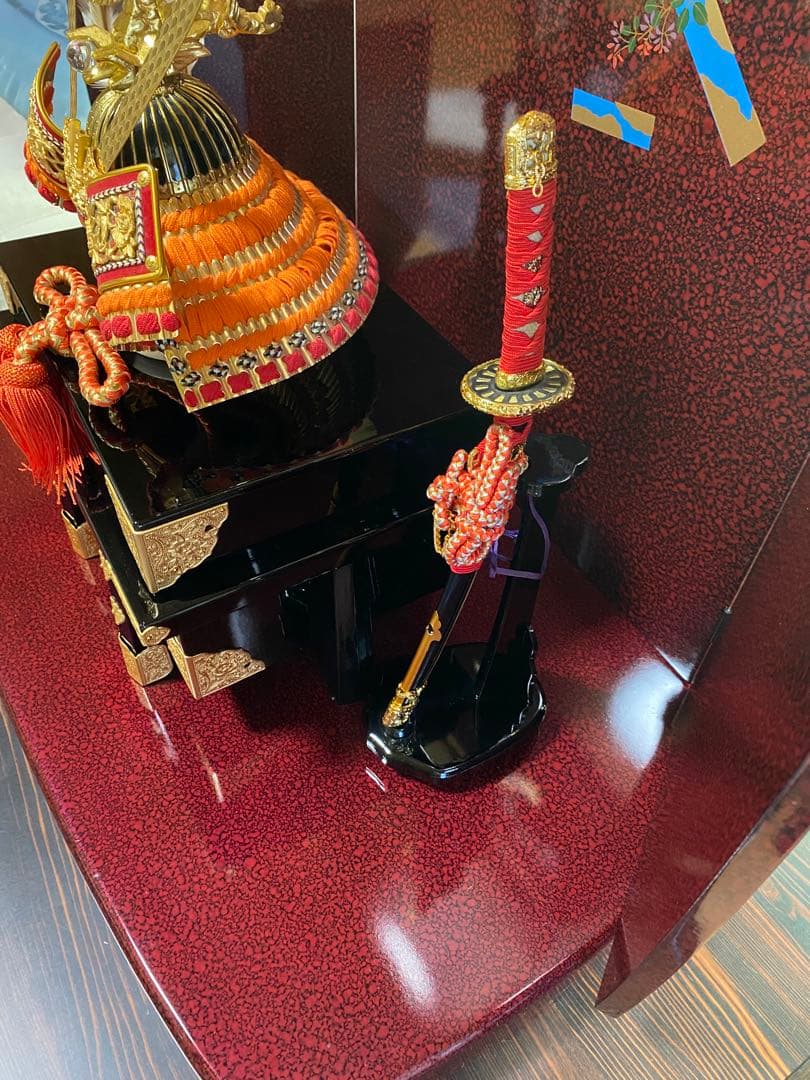 【猫みい専用】 伝統的 五月人形 赤金