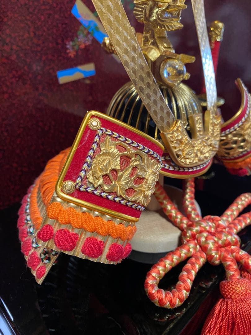 【猫みい専用】 伝統的 五月人形 赤金