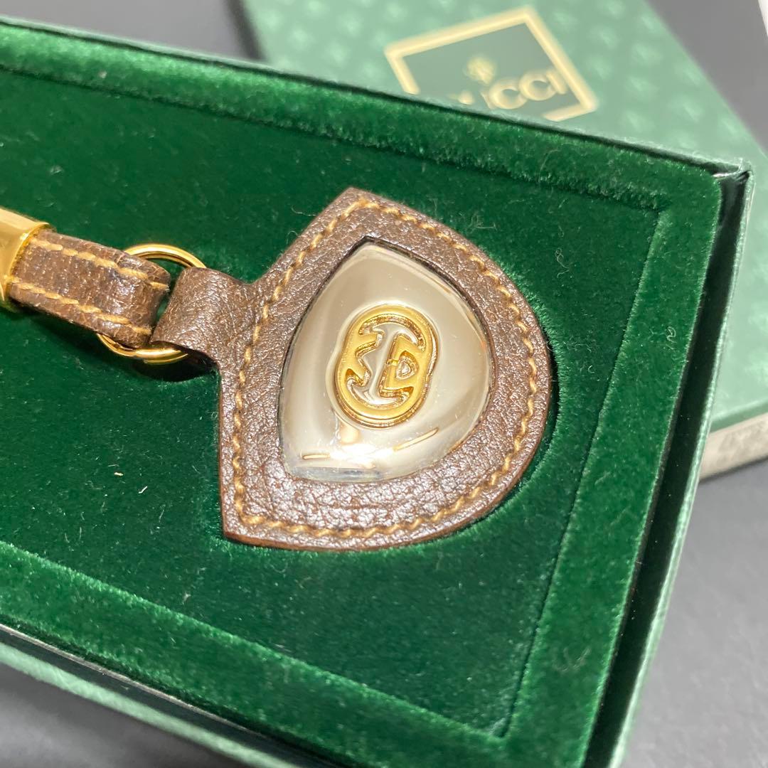 極美品　グッチ　GUCCI　キーホルダー　オールドグッチ 箱付き