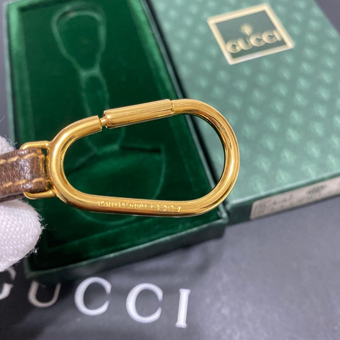 極美品　グッチ　GUCCI　キーホルダー　オールドグッチ 箱付き
