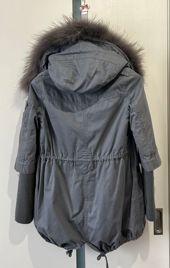 ジェン　BURBERRY BLUE LABELグレー モッズコート