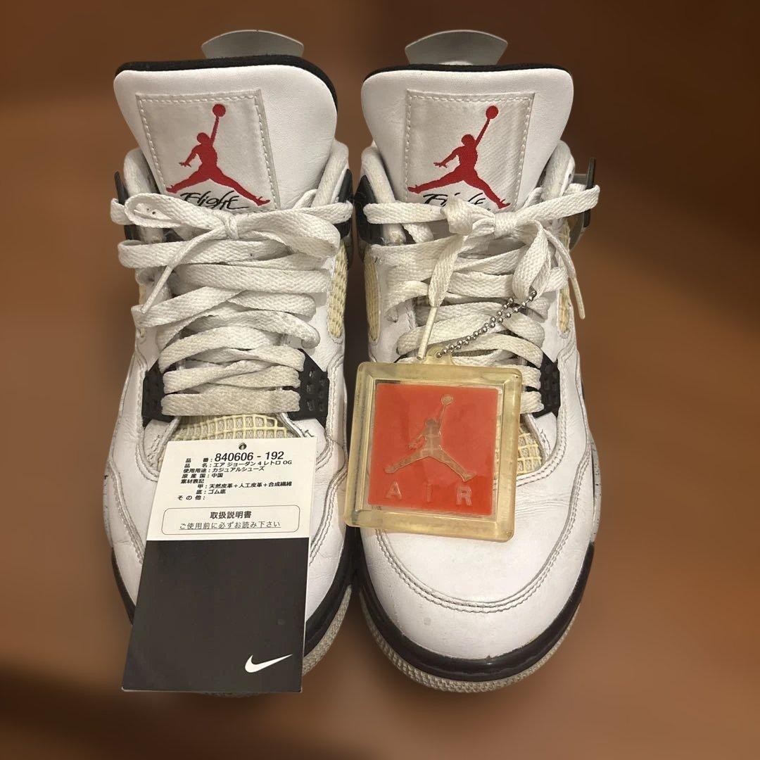 Air Jordan 4 Retro OG ホワイトセメント