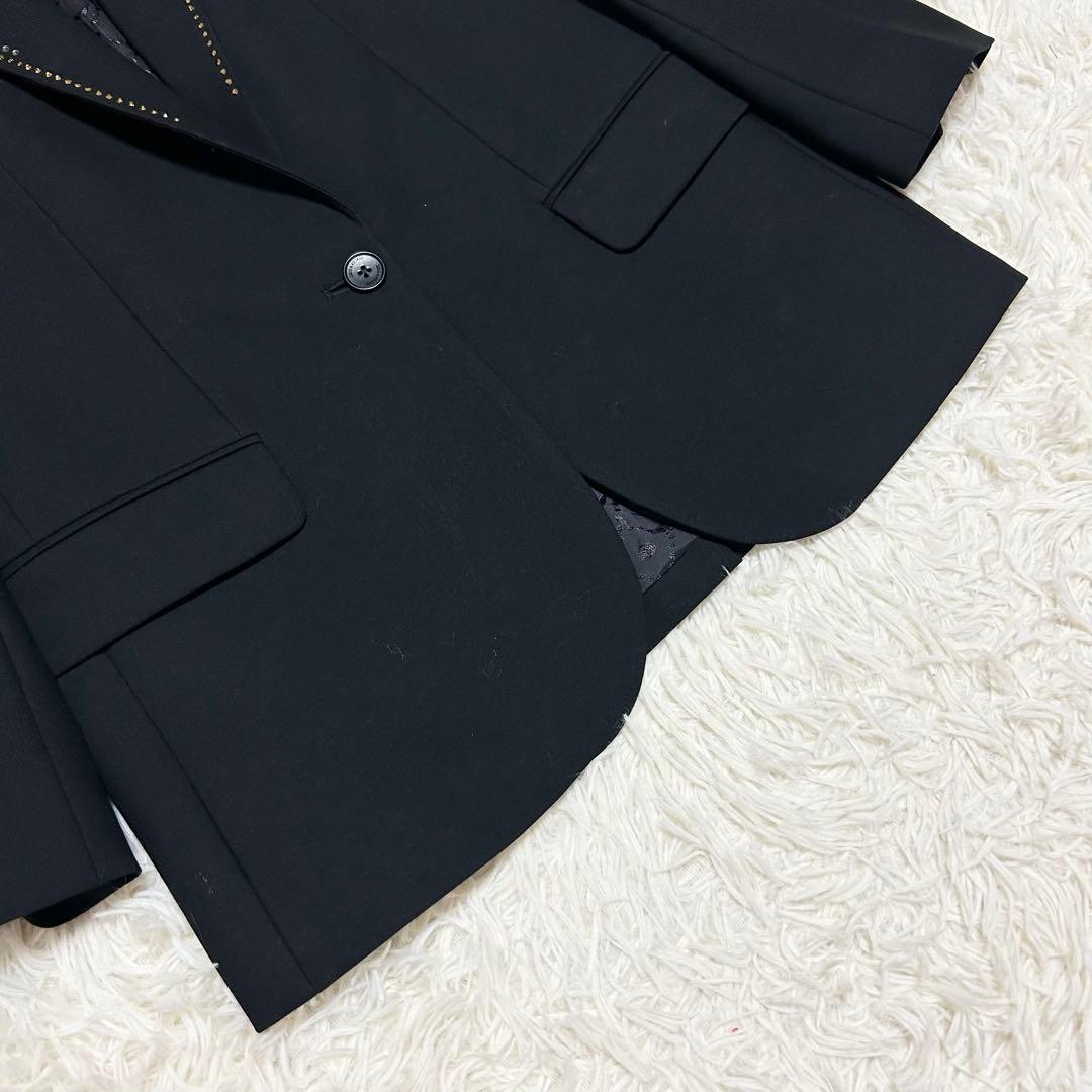 ザディグエヴォルテール ラインストーン付きテーラードジャケット 1B ブラック