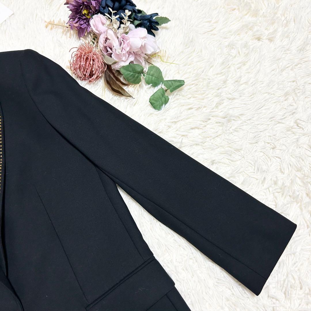 ザディグエヴォルテール ラインストーン付きテーラードジャケット 1B ブラック