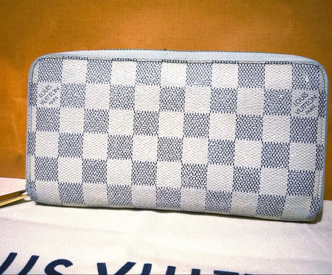 ルイヴィトン　長財布　ダミエ　アズール　ジッピーウォレット