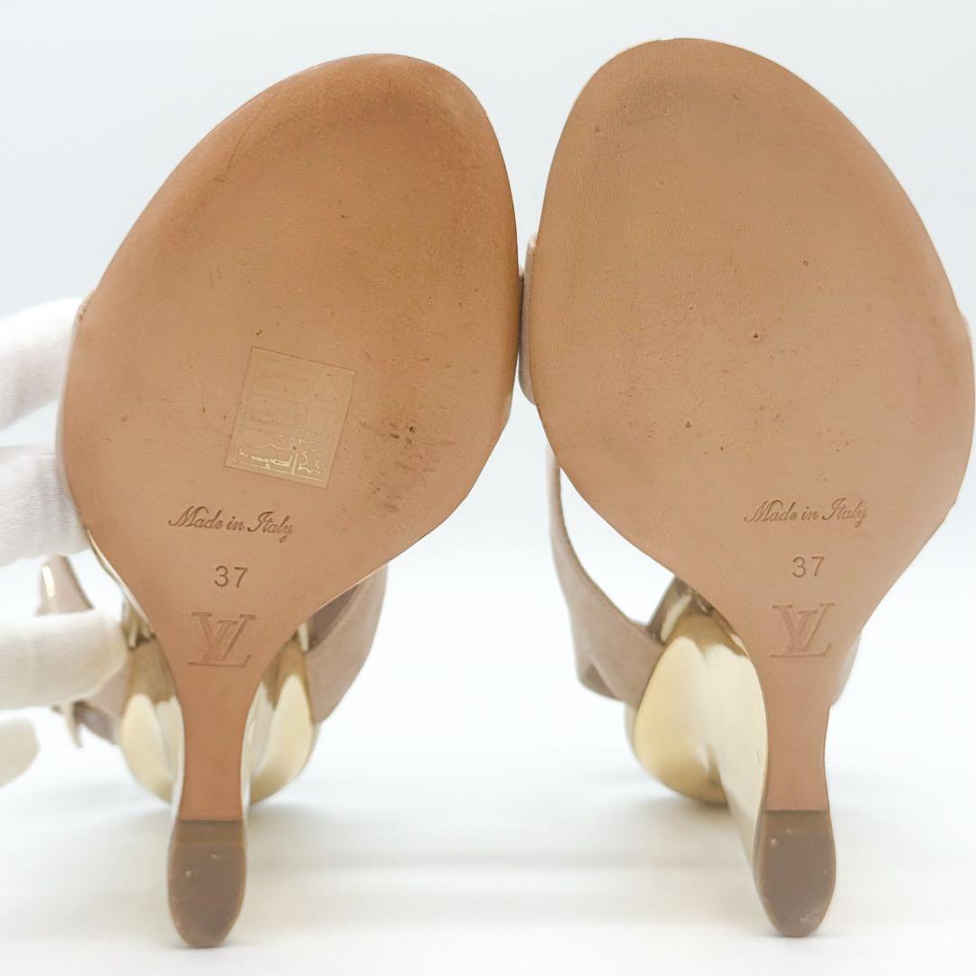 ♡美品♡ ルイヴィトン ウェッジソール スエード ストラップ ミュール