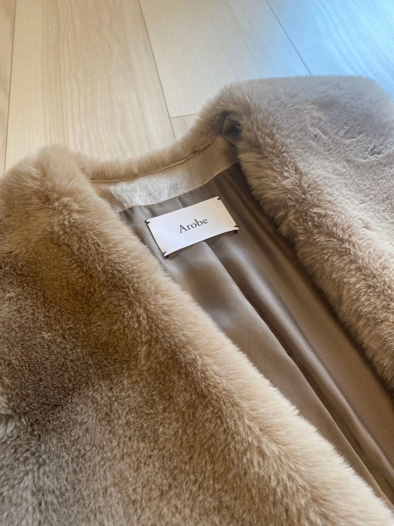 【Arobe 】ファーフレアベスト