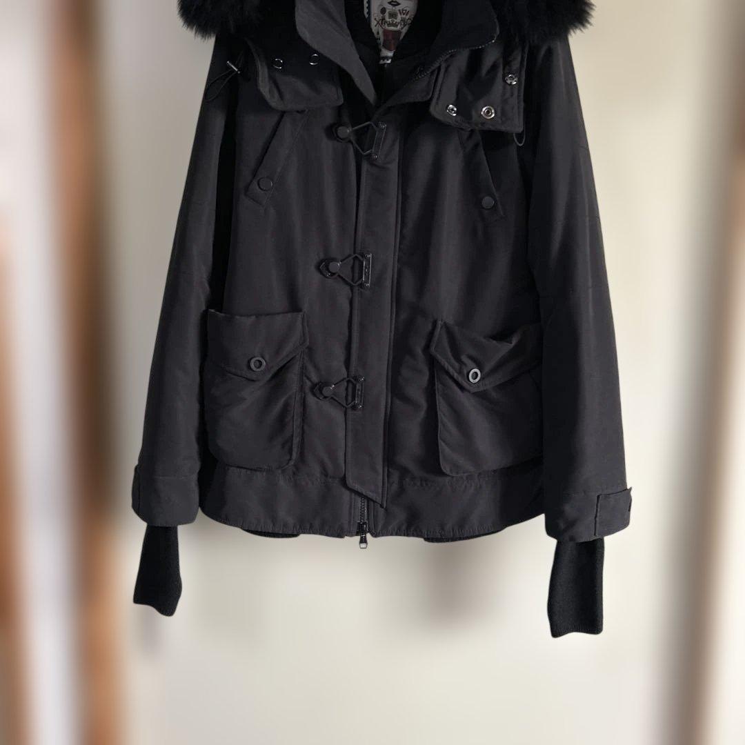 SLY N3B ブラック　ミリタリー　ラクーンファー　ビッグフード　ボア　y2k