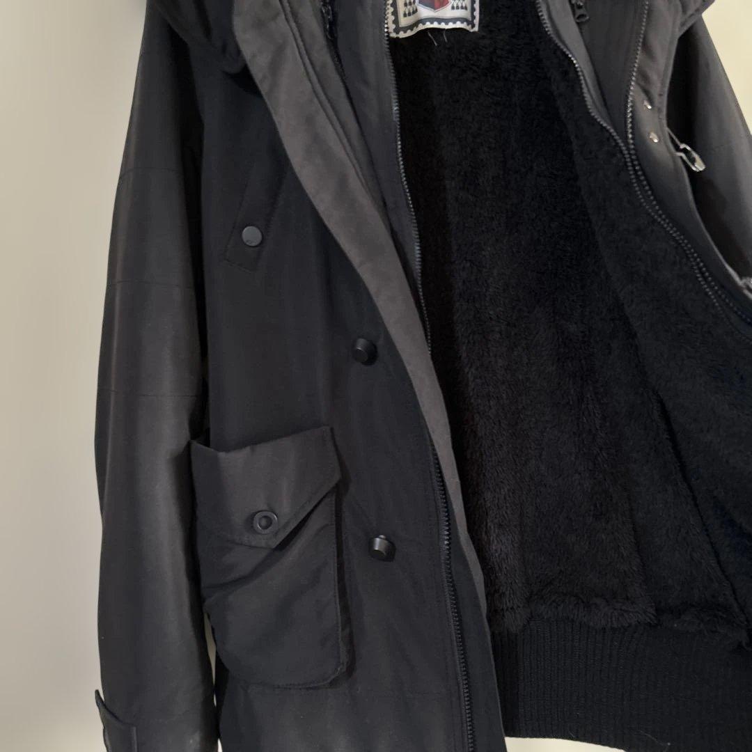 SLY N3B ブラック　ミリタリー　ラクーンファー　ビッグフード　ボア　y2k