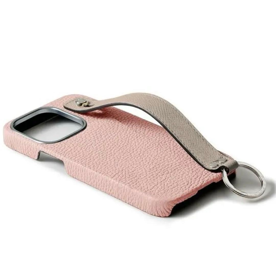 【美品】ボナベンチュラ　スマホケースiPhone15pro サクラピンク