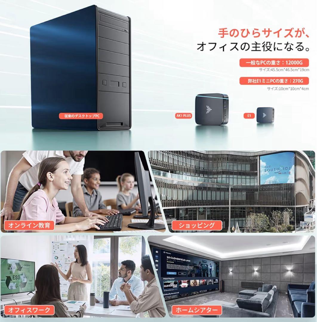 ミニpc最新の第12世代n150動作より安定 2025新モデル