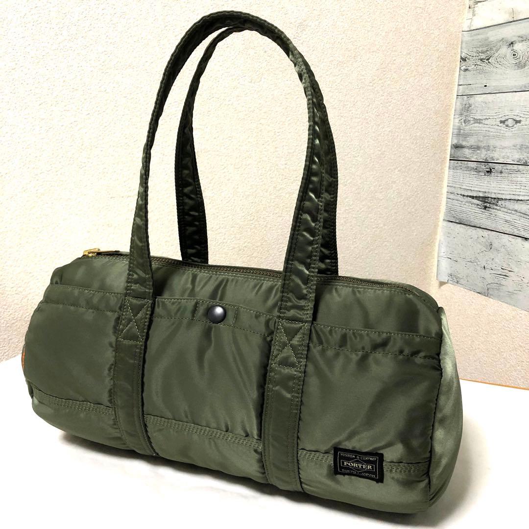 超美品✨希少 ポーター タンカー ミニボストンバッグLサイズ セージ 吉田カバン