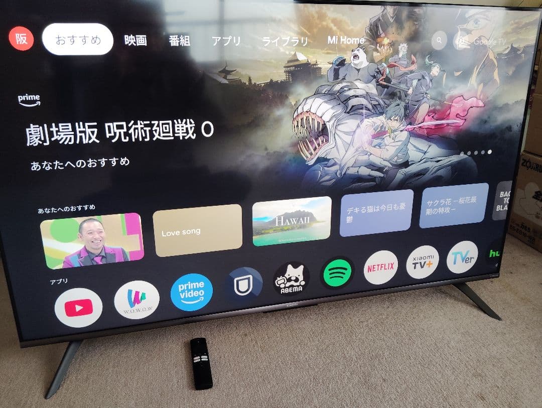 Xiaomi 量子ドット mini LED テレビ 55V型 4K 144Hz