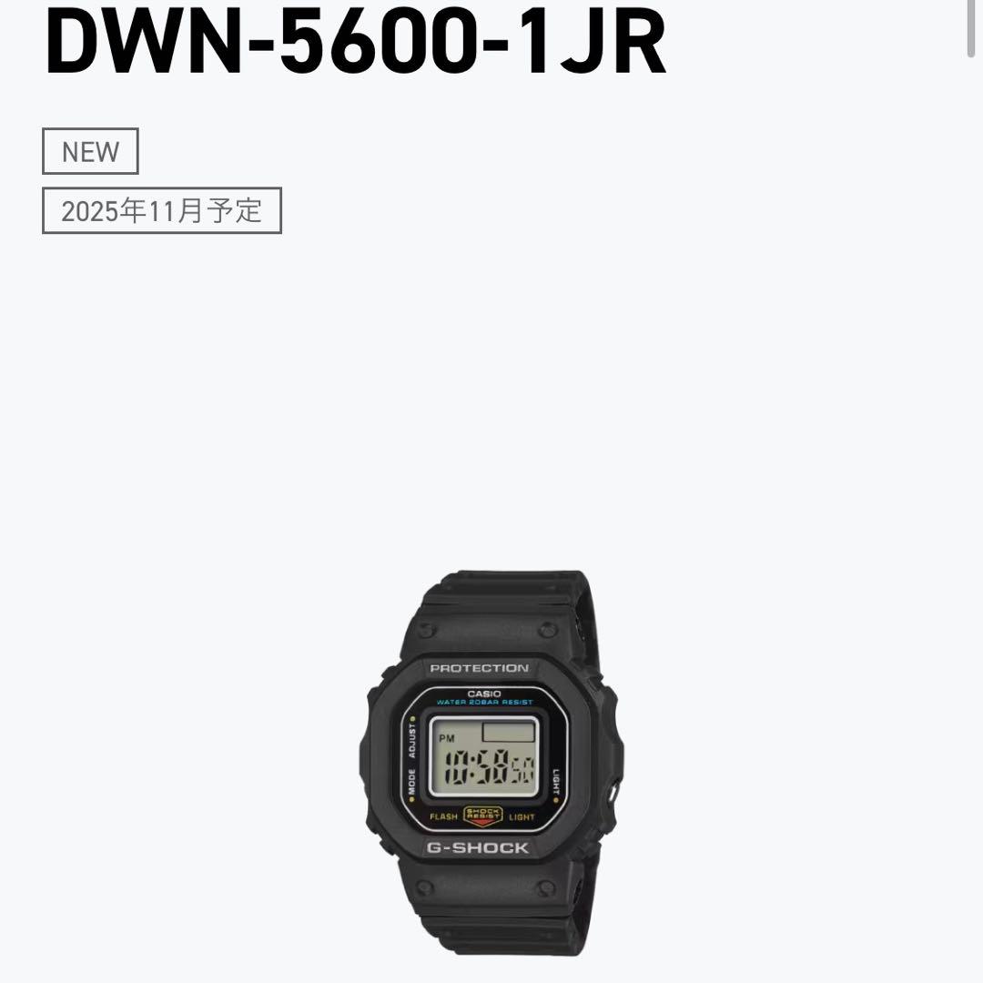 i*u様 G-SHOCK nano DWN-5600-1JR RingWatch