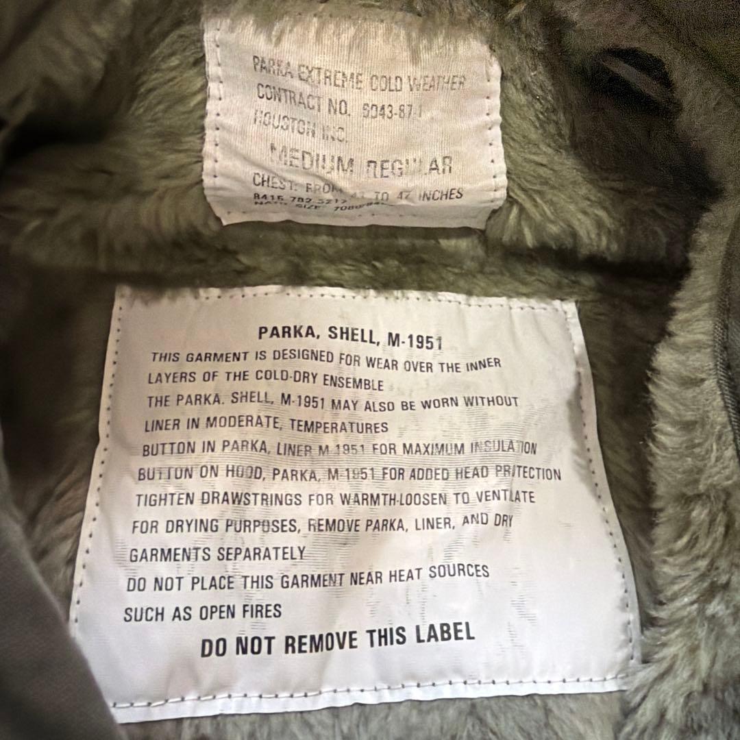 当時物！HOUSTON M-1951 モッズコート M M-51 アルミジップ