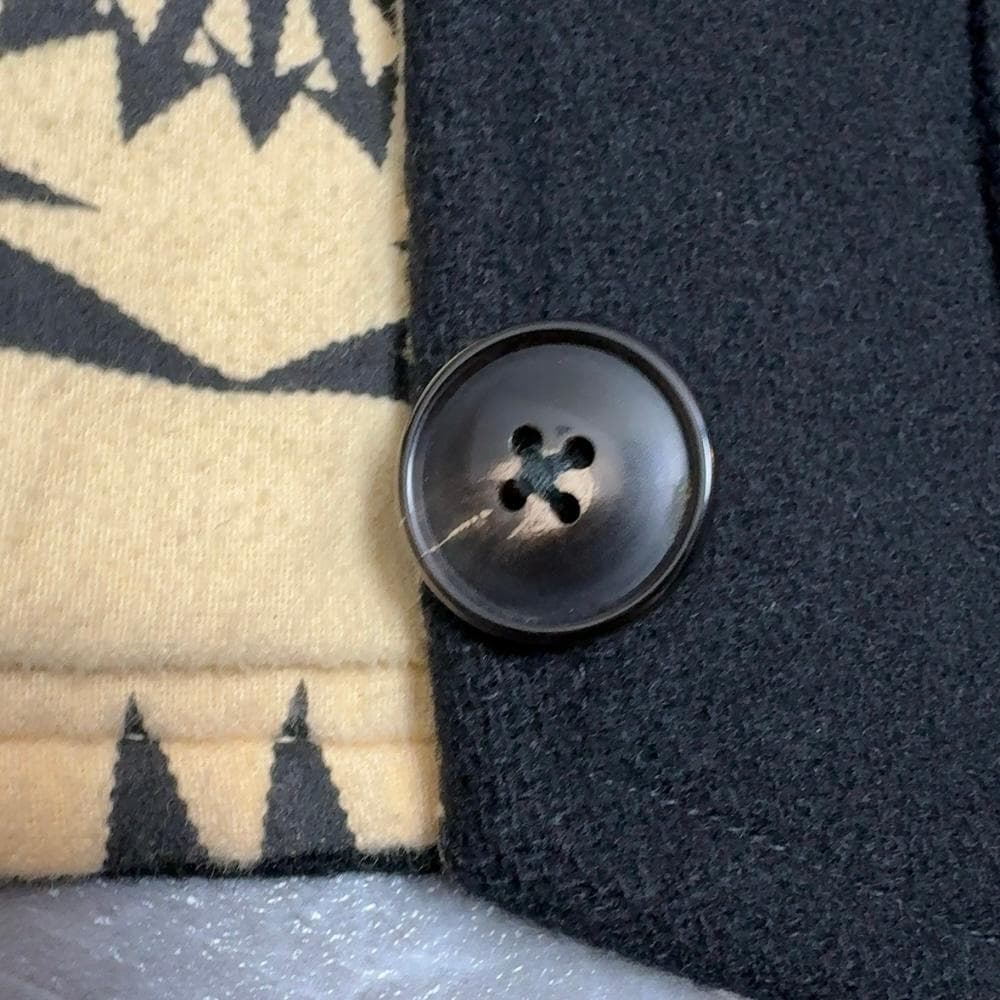 希少 BLACK SIGN リバーシブル ウール ベスト 36 ブラックサイン