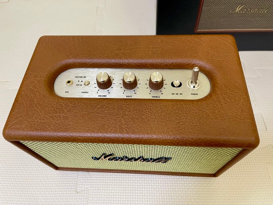 ⭕️新品。未使用⭕️Marshall スピーカー ActonⅢ ブラウン