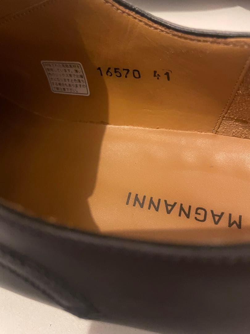 【MAGNANNI】革靴 レザー クロコ 型押し メダリオン 高級 紳士 上品