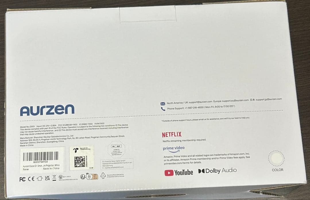 Aurzen EAZZE D1 プロジェクター本体