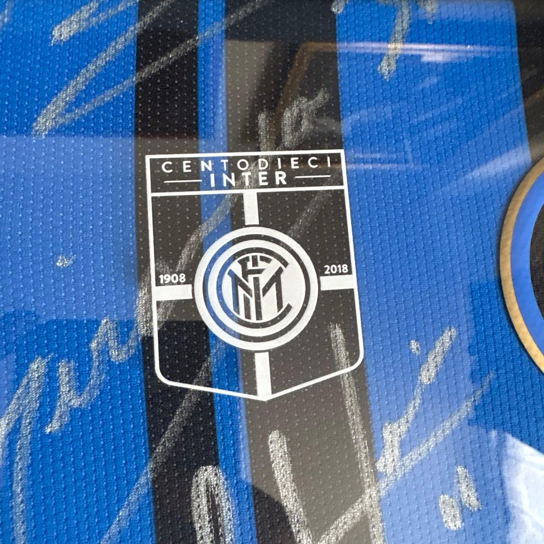 し*ん様 サッカー　ユニフォーム　インテル　2017-2018 サイン入り限定モ