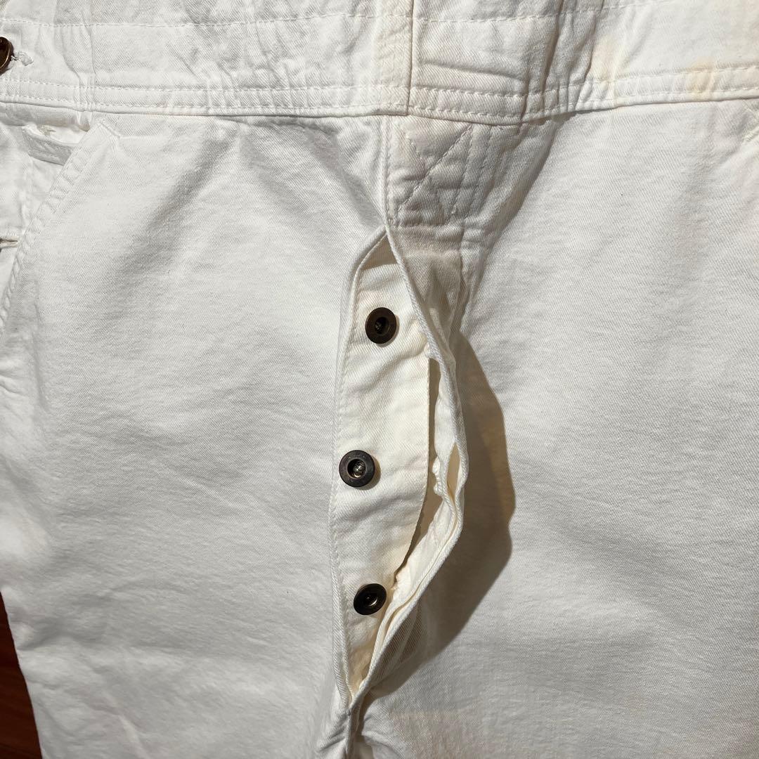 日本製　カーハート ホワイト　オーバーオール　つなぎ　ワークジャケット