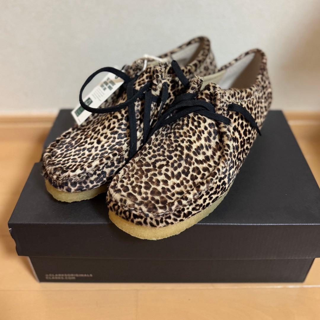 靴 CLARKS Wallabee Leopard UK6.5