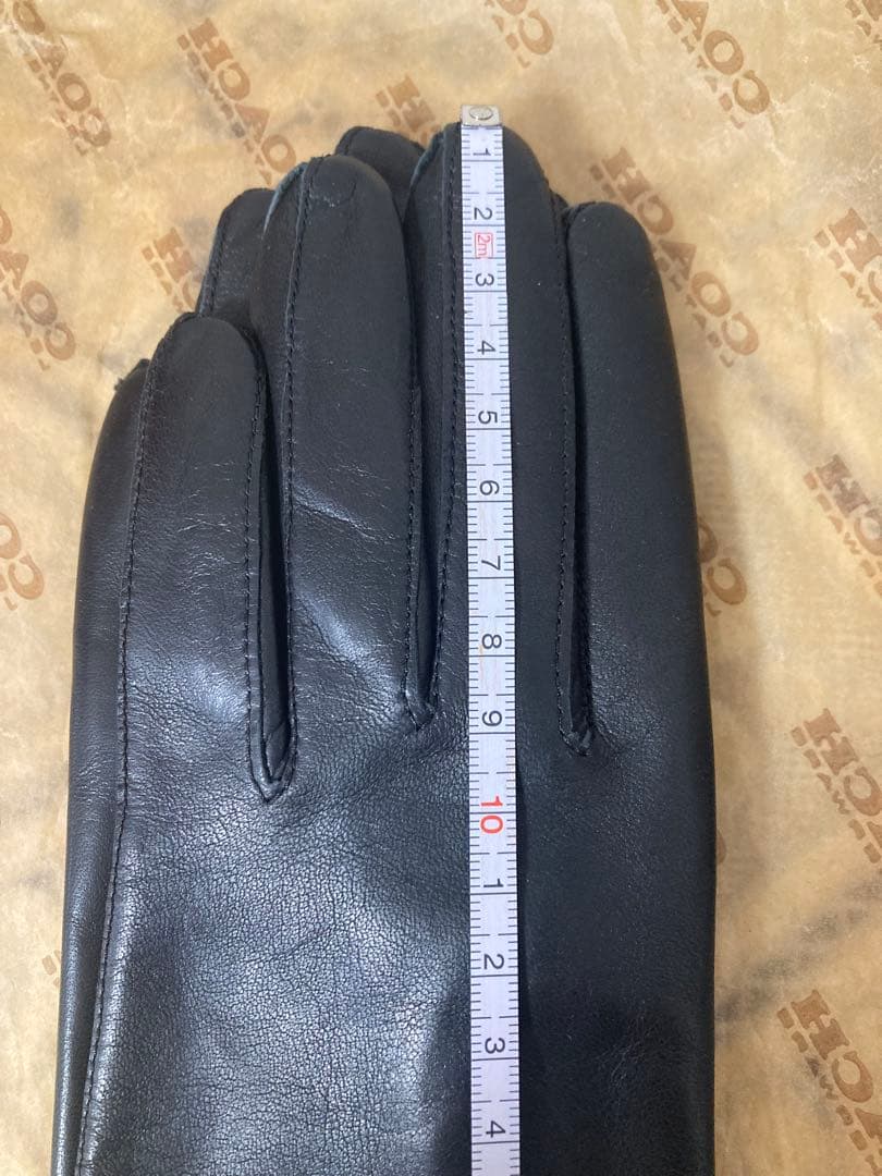 cho❗️ヴィンテージCOACH ブラック レザーシルクの裏地　ハンガリー製