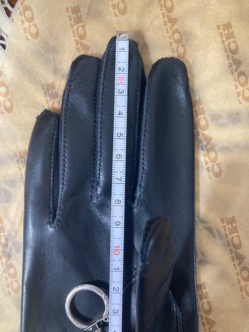 cho❗️ヴィンテージCOACH ブラック レザーシルクの裏地　ハンガリー製