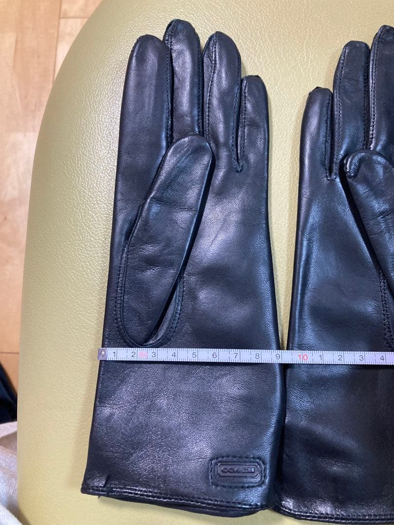 cho❗️ヴィンテージCOACH ブラック レザーシルクの裏地　ハンガリー製