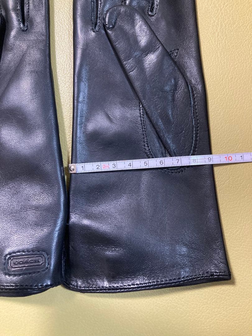 cho❗️ヴィンテージCOACH ブラック レザーシルクの裏地　ハンガリー製