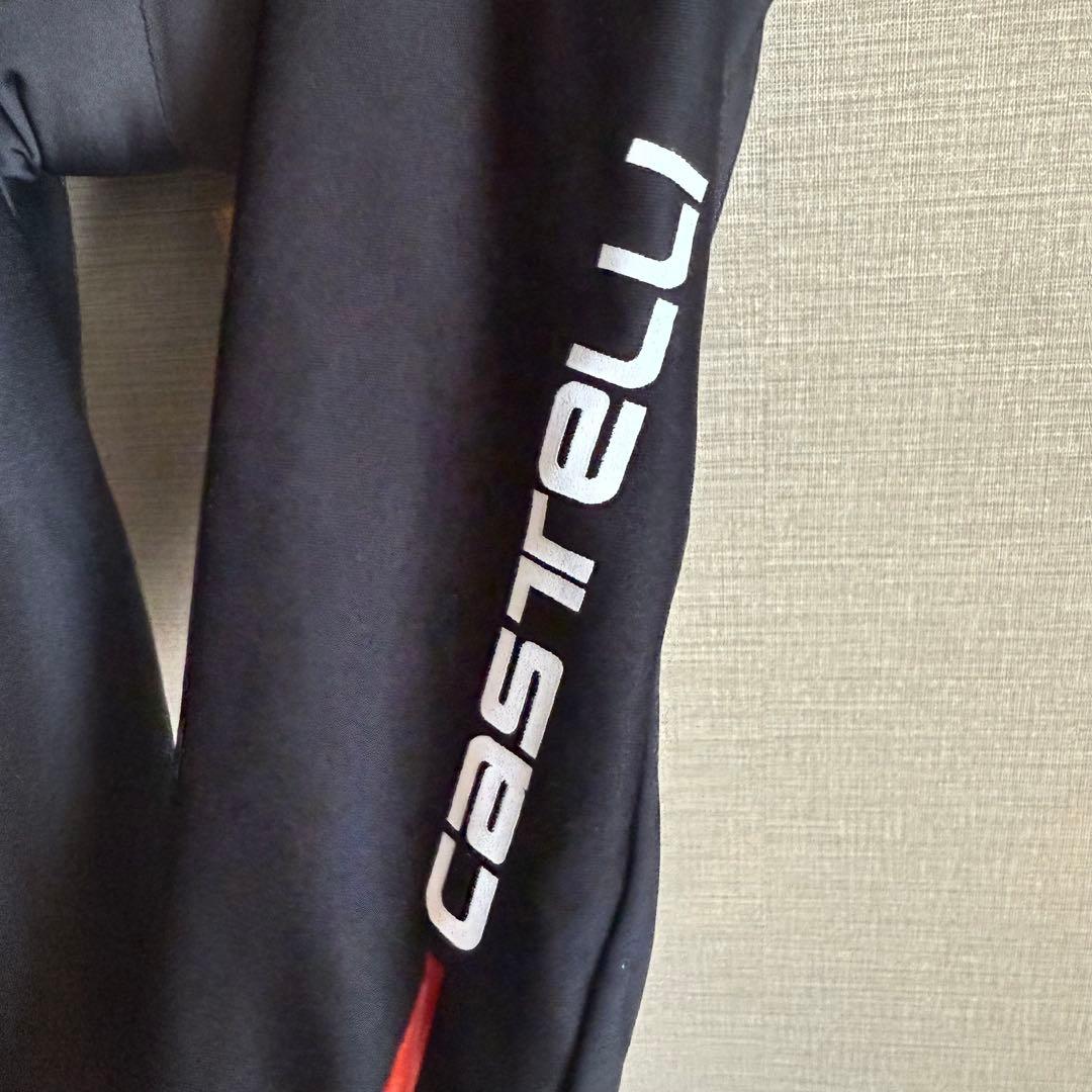 Castelli rosso corsa サイクルビブ　裏起毛　Sサイズ