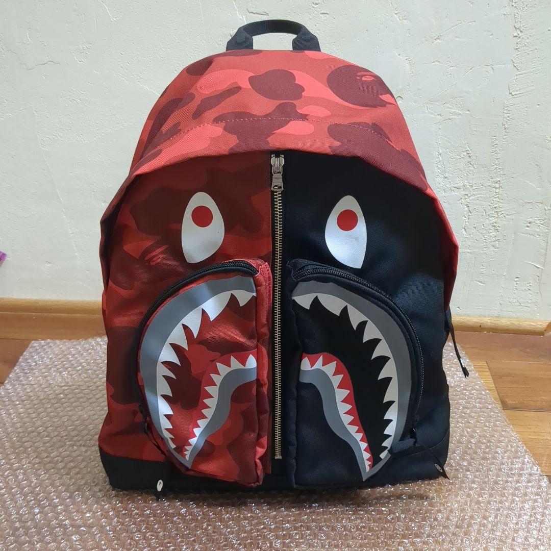 BAPE Color Camo Shark Daypack レッド