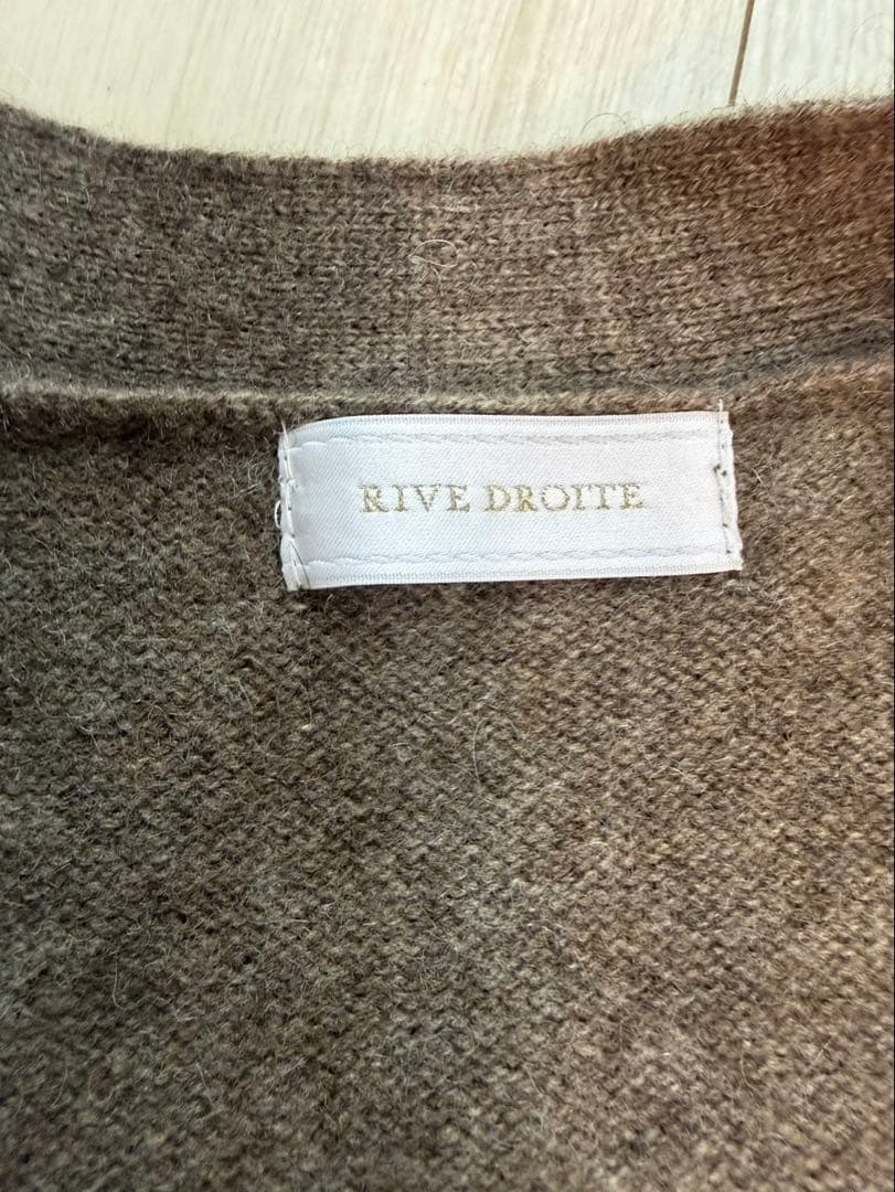 美品　RIVE DROITE ヤク100% ロング丈カーディガン