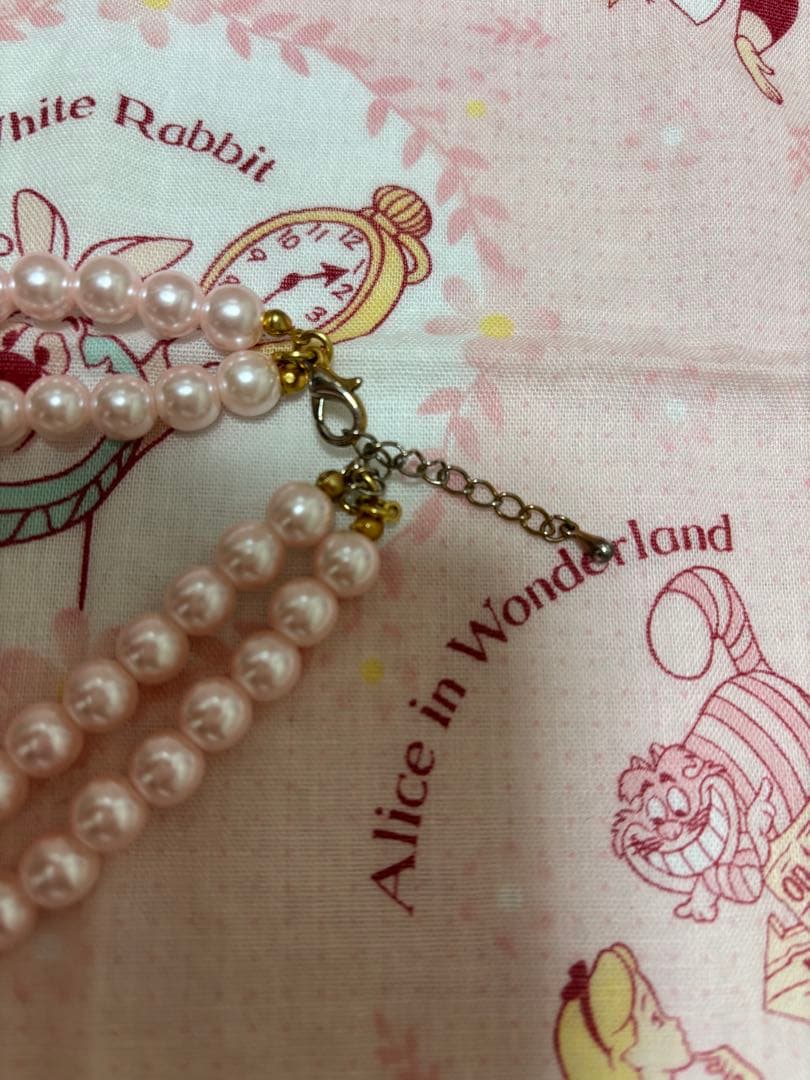 ☆ JESUS DIAMANTE 王冠パールネックレス ピンク☆