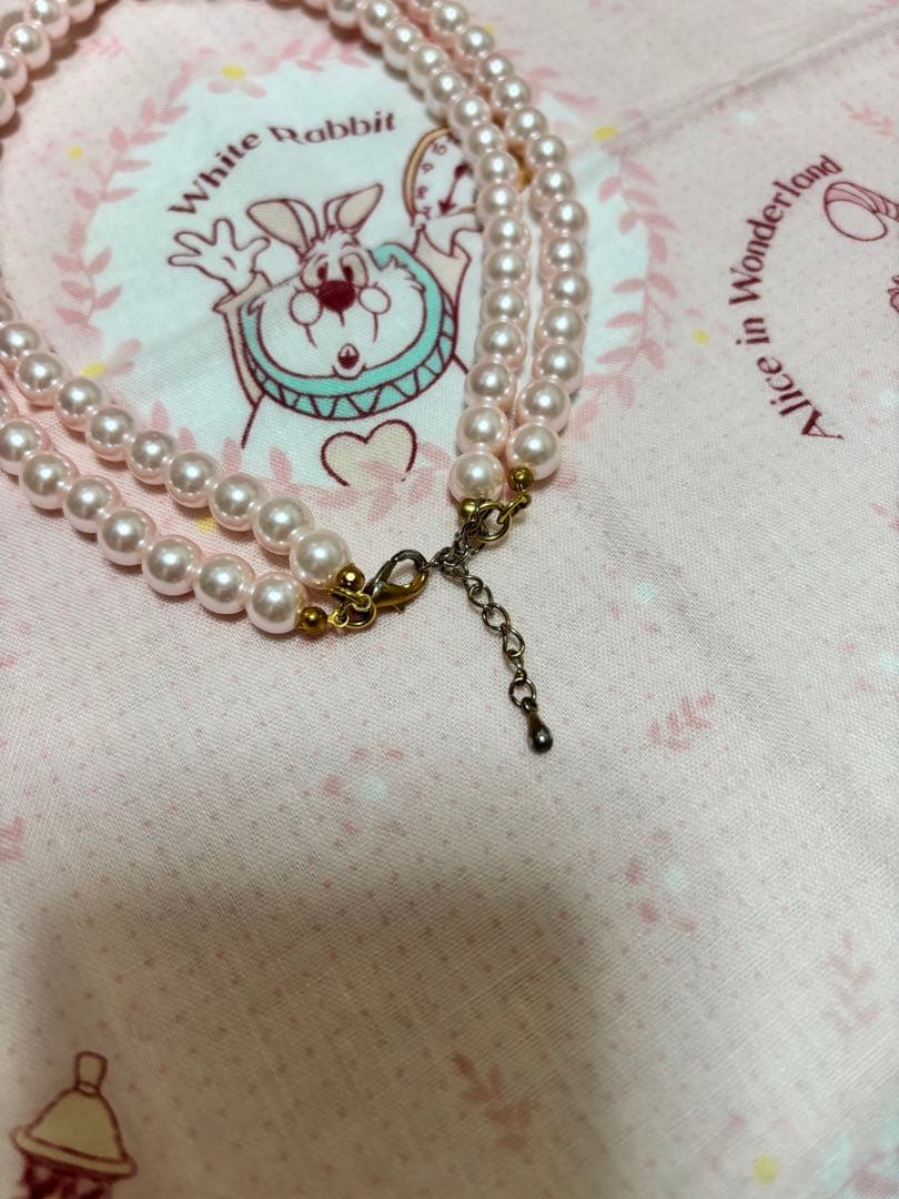 ☆ JESUS DIAMANTE 王冠パールネックレス ピンク☆