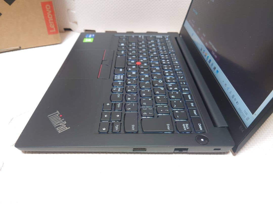 Thinkpad E14Gen2/i7-1165G7/16G/GPU有ゲーミング
