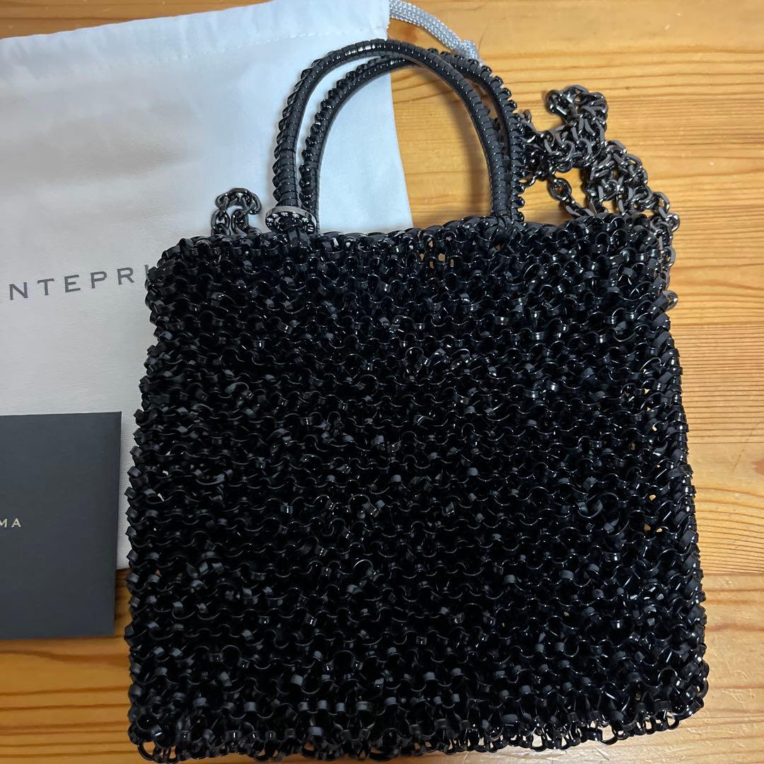 アンテプリマ　ワイヤーバッグ　ミニアトゥーラ　黒