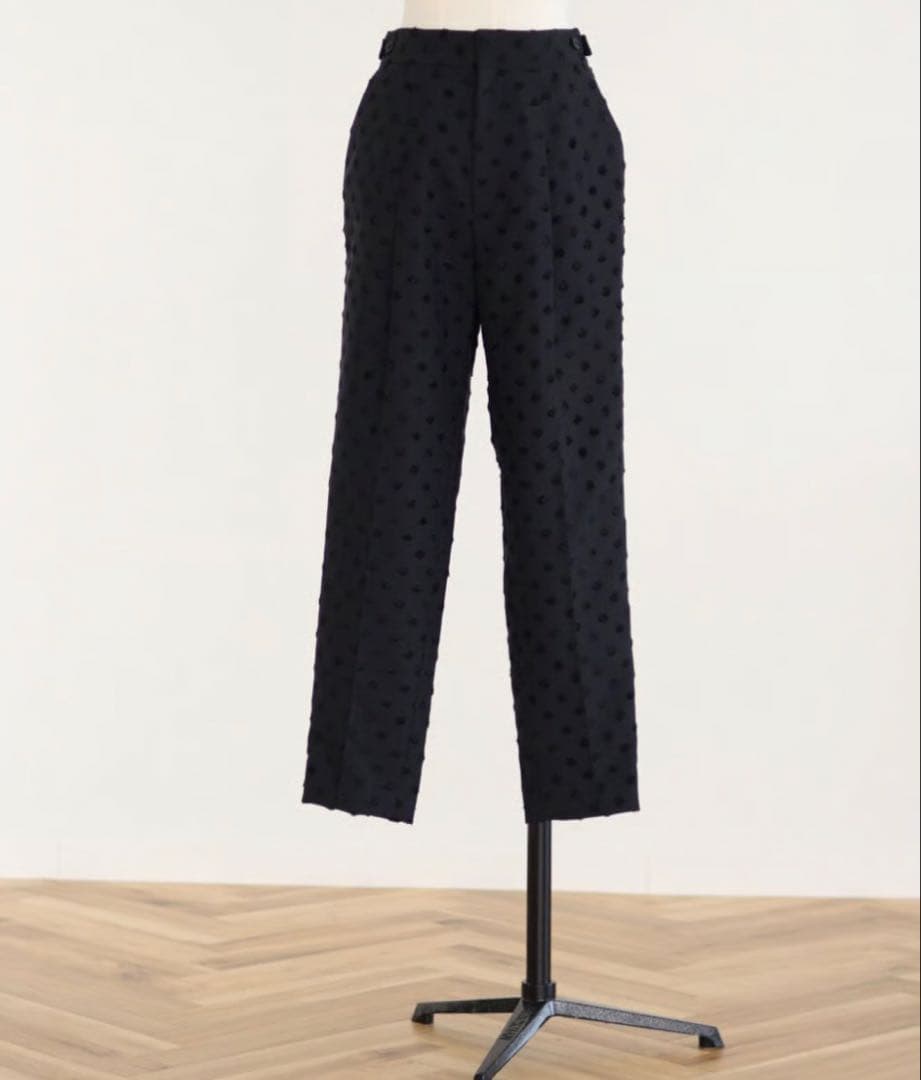 OHGA オーガ ドットパンツ ブラック サイズS 新品未使用 タグ付き