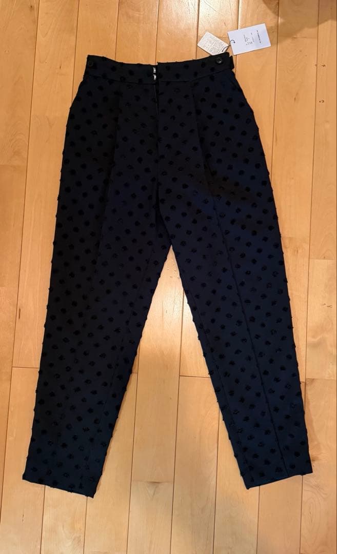 OHGA オーガ ドットパンツ ブラック サイズS 新品未使用 タグ付き