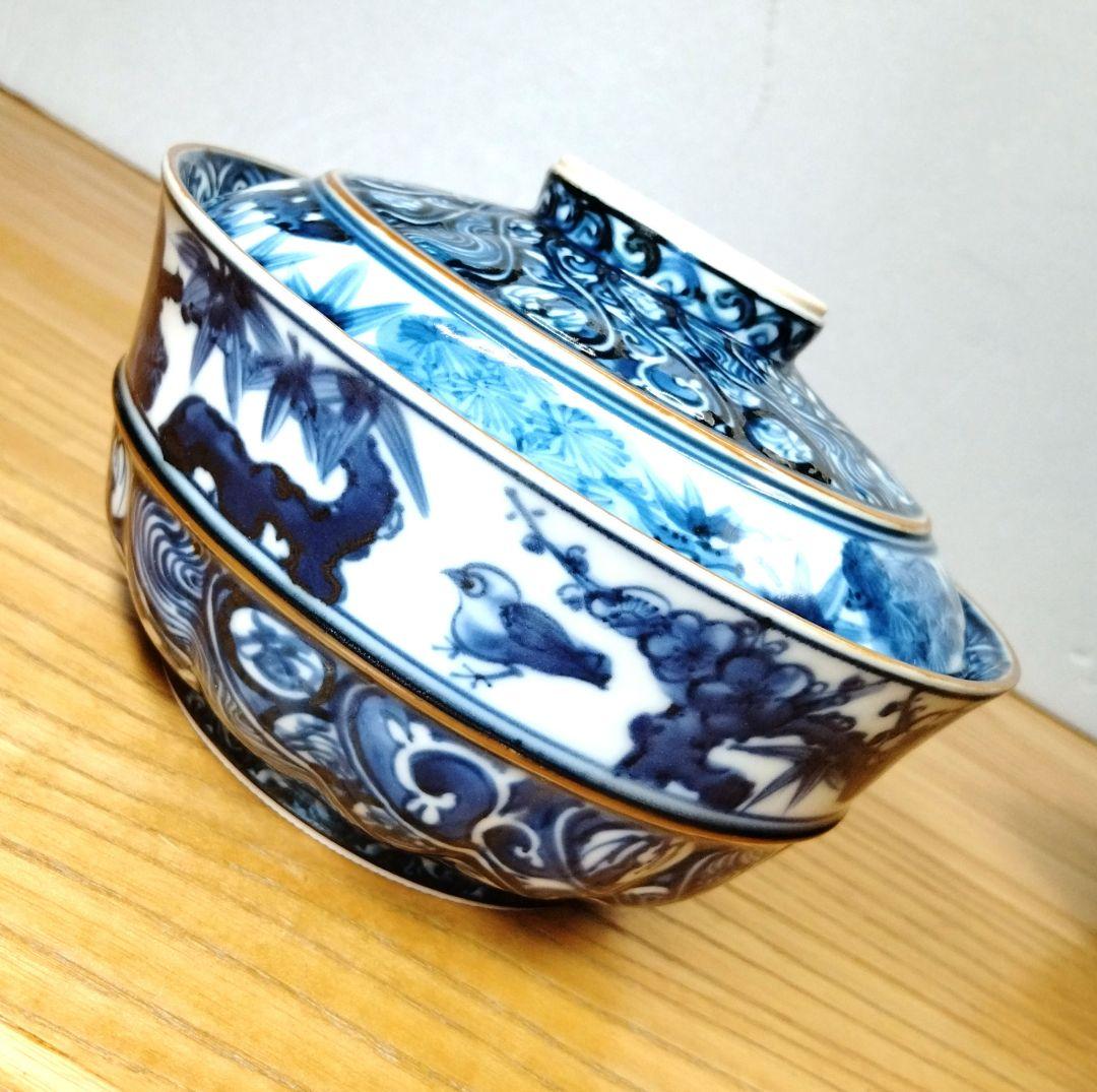 ☆ 加藤 利昌 清水焼 染付茶碗