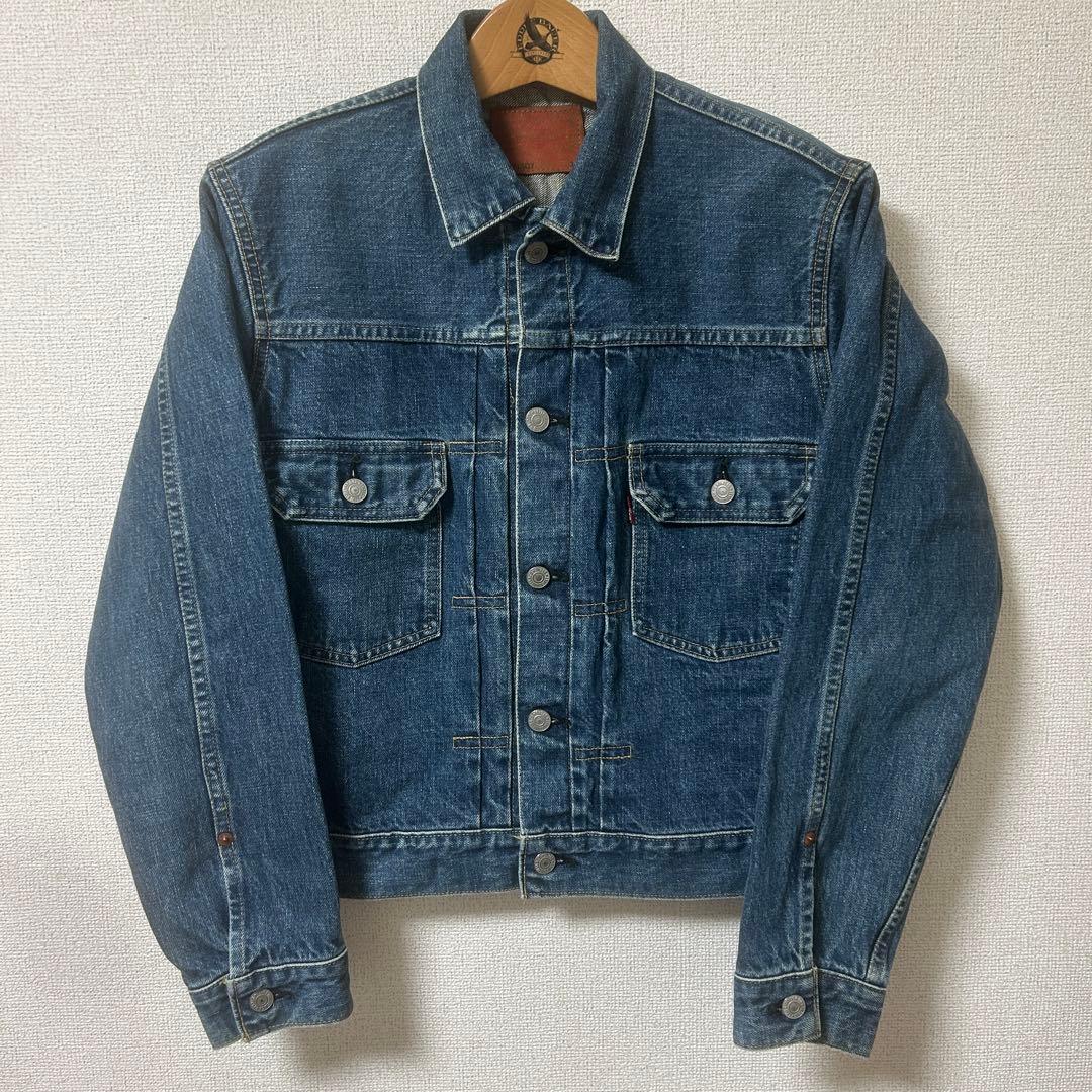 日本製 J02 リーバイスセカンド 71507 38 色落ちビンテージ感