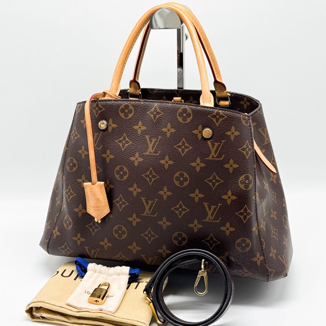 ルイヴィトン モノグラム モンテーニュ MM ハンドバッグ 鞄 ショルダーバッグ