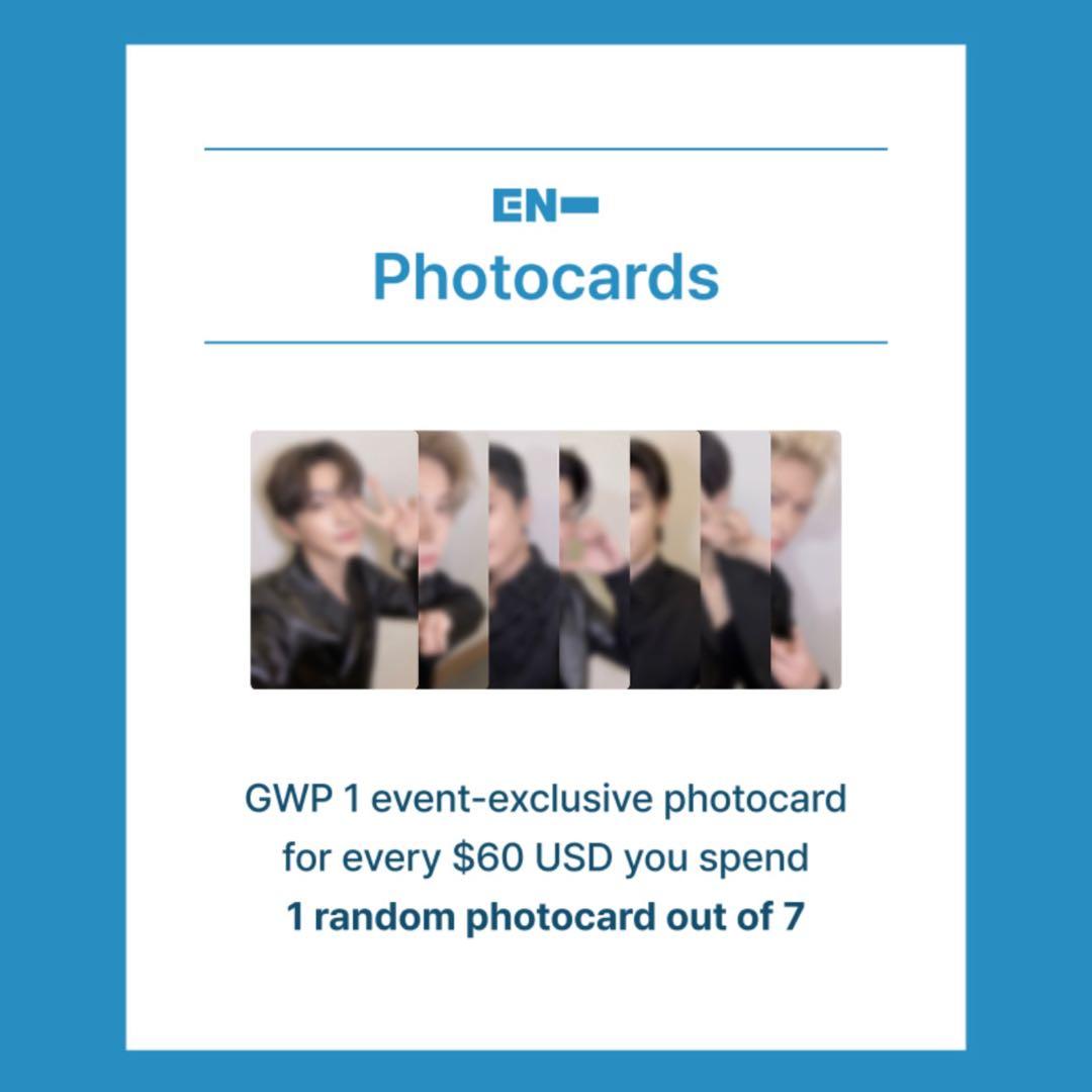 ENHYPEN ソヌ \"BAD DESIRE\" アメリカ メンシプ 特典 トレカ