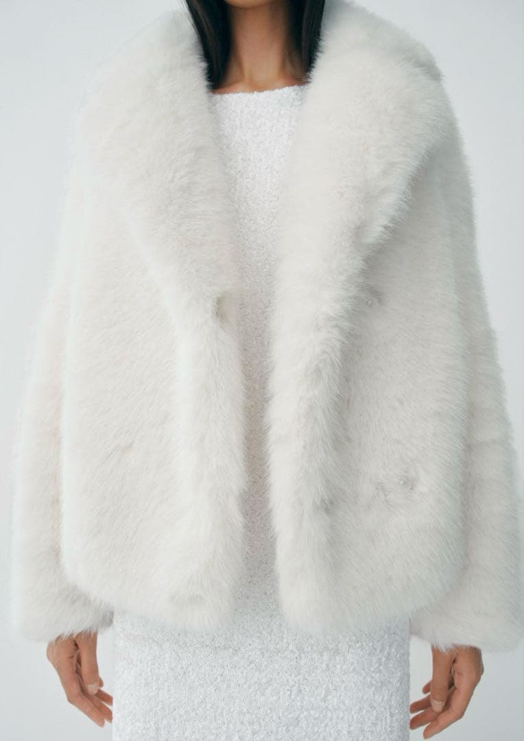 ZARA☆ZW COLLECTION フェイクファー ジャケット