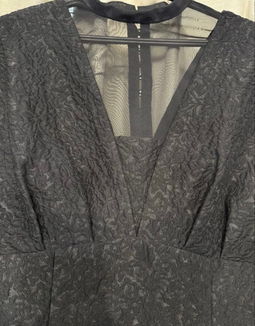 ANDRÉSD V line jacquard dress