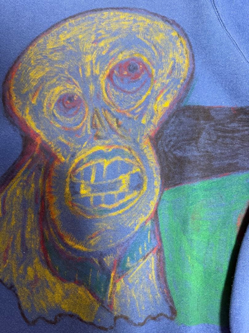 80s〜90s RUSSELL アートプリント スウェット XL