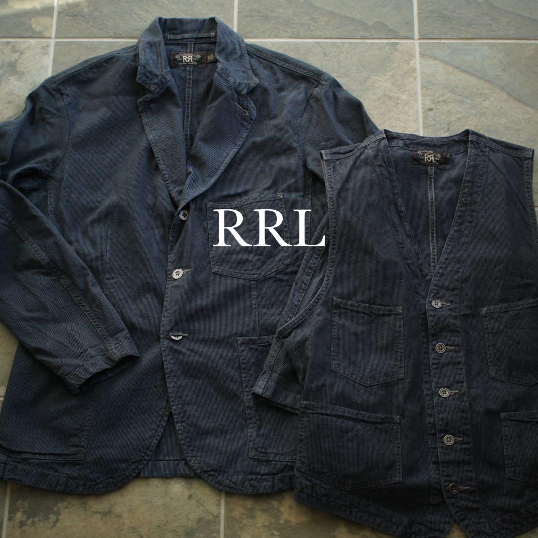 RRL ジャケット ベスト セット ストライプ 2ピース スーツ ラルフローレン
